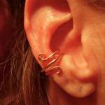 Hand Hammered Copper Ear Cuff