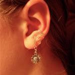 Pair Of Silver Plated Ear Cuffs With Whimsical..