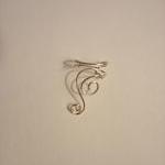Pair Of Silver Plated Ear Cuffs With Swirls