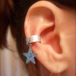 Ear Cuff, Hand Hammered Aluminum With A..