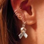 Set Of 3 Pale Pink Ear Cuffs, Breast Cancer..