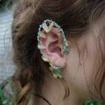 Elf Ear Cuffs With Genuine Citrine Fantasy Jewelry..