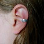 Usa Hand Hammered Aluminum Ear Cuff, Summer 2012..