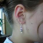 Pair Of Silver Plated Ear Cuffs With Antique..